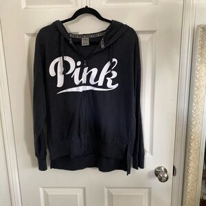 NEW PINK Victoria's Secret Charcoal Hoodie